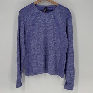 Spyder active xl heathered purple long sleeve shirt